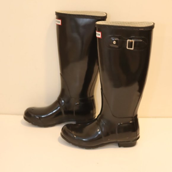 Hunter Original Gloss Tall Rain Boots Size 6M 7F - Picture 9 of 14